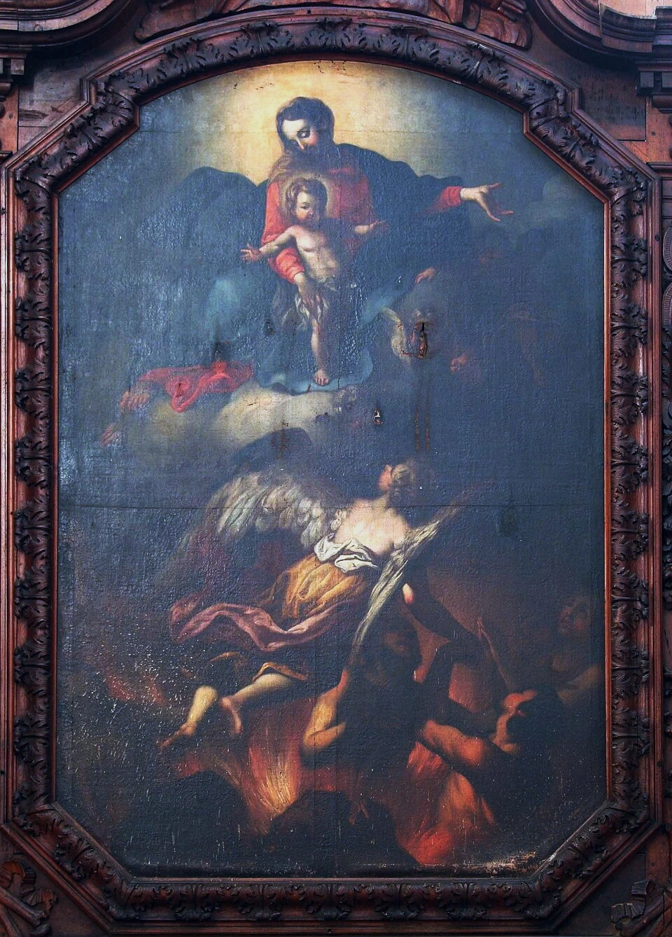 Basilica di Saint - Maximin nel dipartimento del Varo. Vergine con Bambino che intercede per le anime del purgatorio